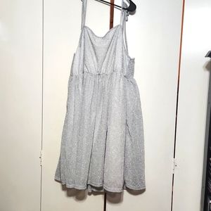 Plus Size Flounce Glitter Dress